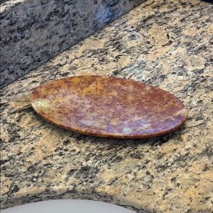 Anthropologie Oval Stone Soap Dish